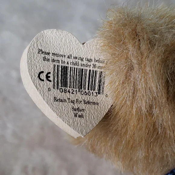 Digby, 11" Ty Attic Treasure Teddy Bear🧸 USA Sweater, NWT PVC Pellets - Picture 5 of 11